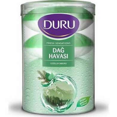  صابون حمام لیوانی دو رنگ هوای کوهستان دورو DURU Dag Havasi بسته 4 عددی