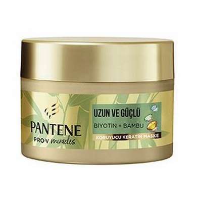 فروش ویژه ماسک موی کراتینه پنتن Pantene حاوی بیوتین و بامبو حجم 160 میلی